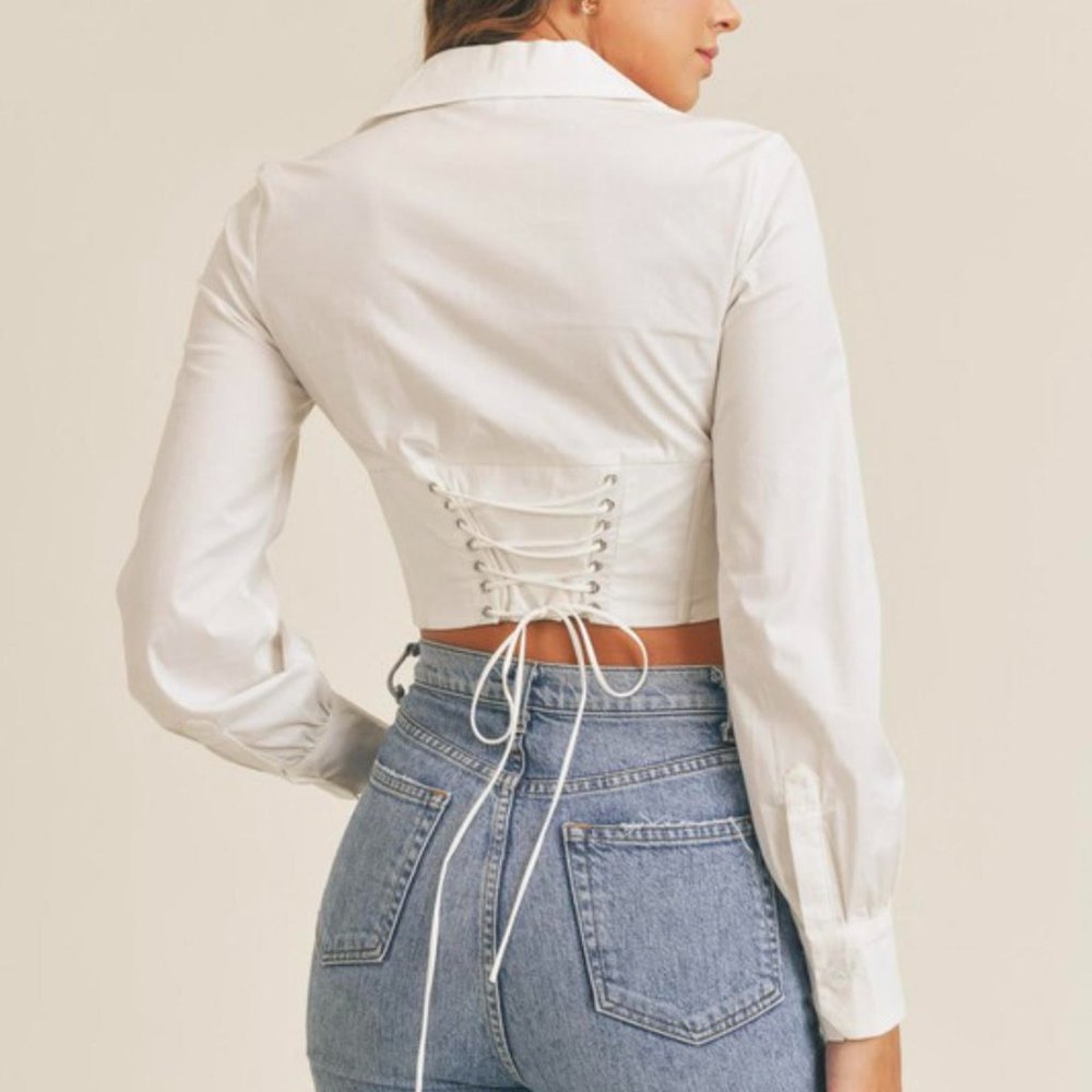 Corset Collar Top